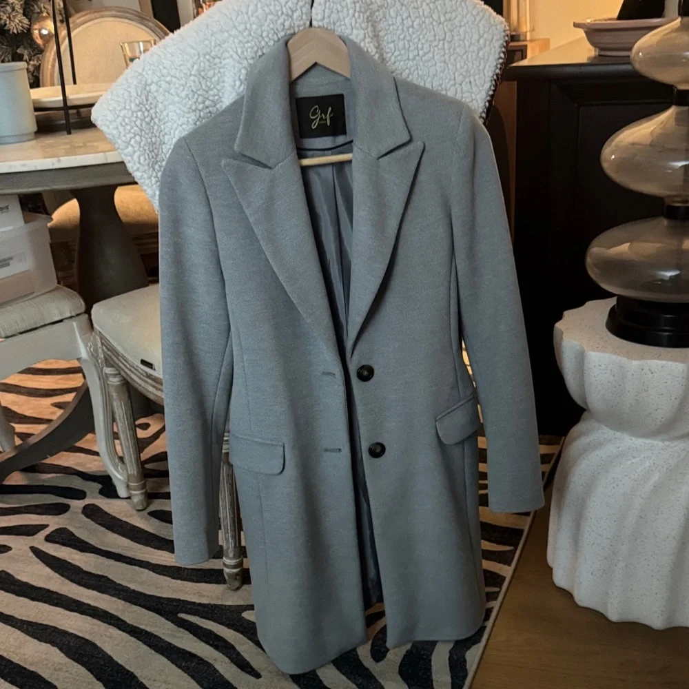 Italian Gray Women’s Blazer Coat - Picture 3 of 12